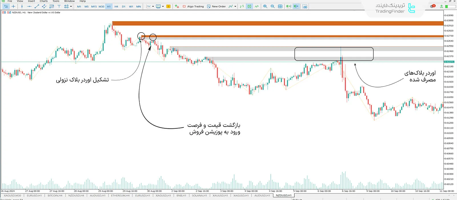 اوردر بلاک نزولی