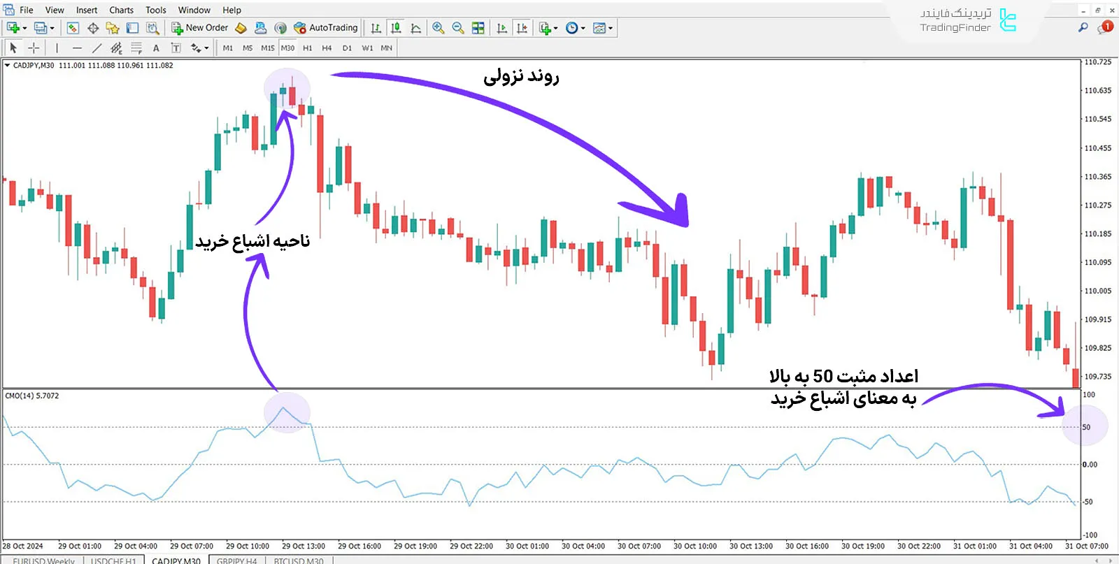 دانلود اندیکاتور مومنتوم چاند (Chande Momentum) برای متاتریدر 4 - رایگان 2