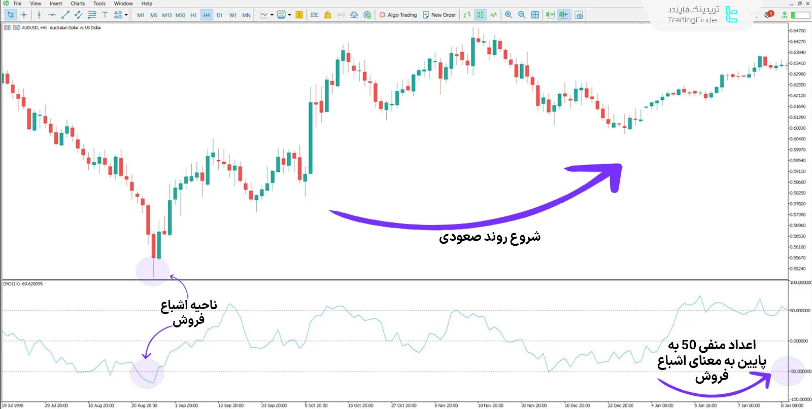 دانلود اندیکاتور مومنتوم چاند (Chande Momentum) برای متاتریدر 5 - رایگان 1