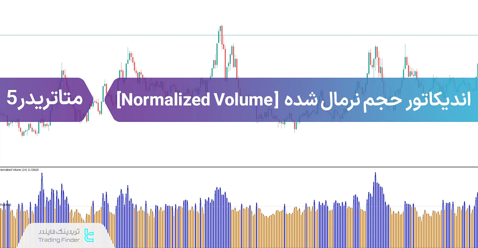 دانلود اندیکاتور حجم نرمال شده (Normalized Volume) متاتریدر 5 - رایگان