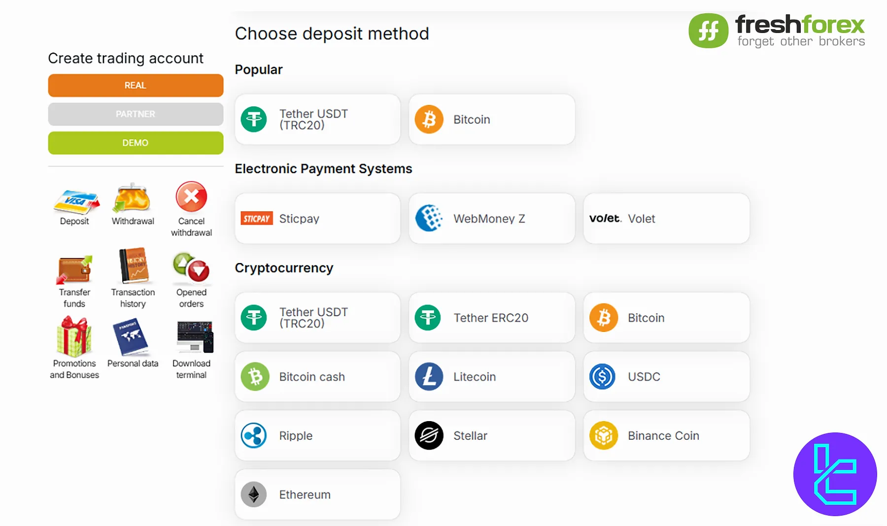 روشهای پرداخت در بروکر فرش فارکس