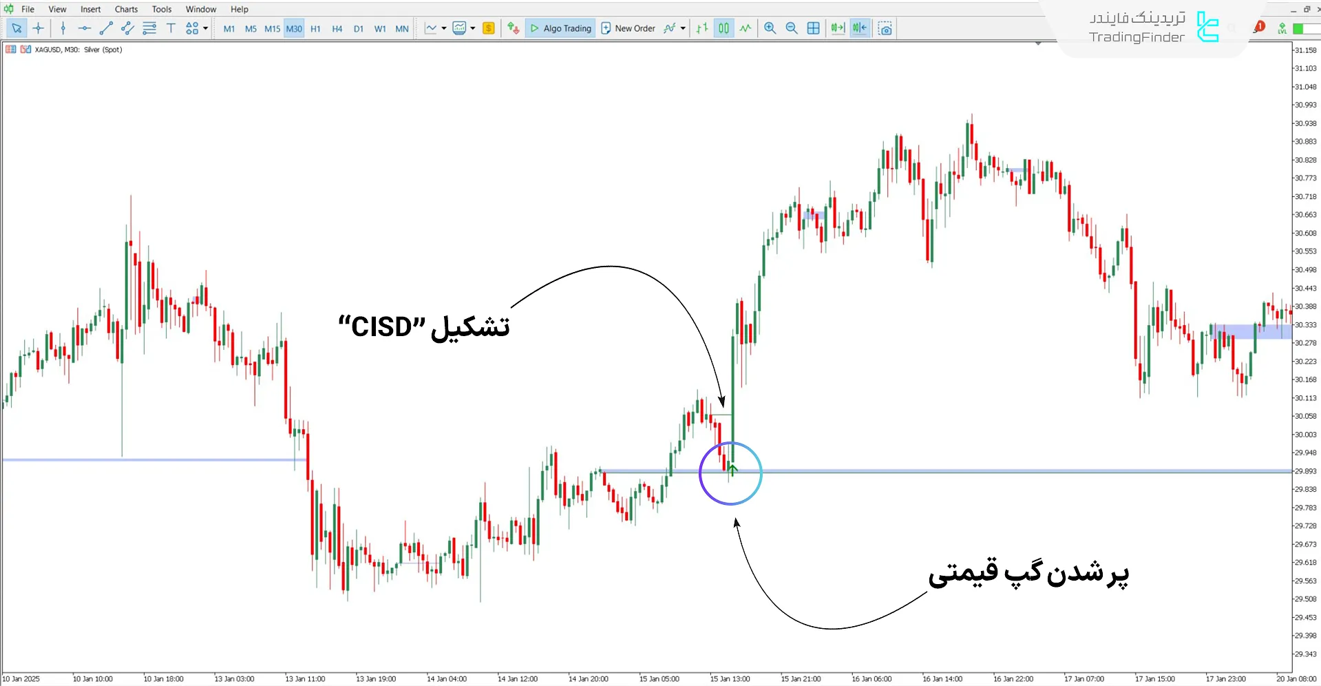 دانلود اندیکاتور CSD + باز شدن گپ‌های قیمتی ICT در متاتریدر 5 - رایگان 1