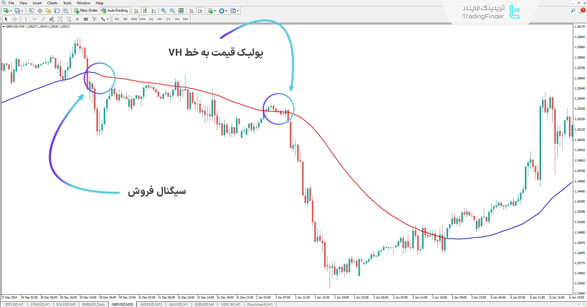 دانلود اندیکاتور VH برای متاتریدر 4 - رایگان - [تریدینگ فایندر] 2