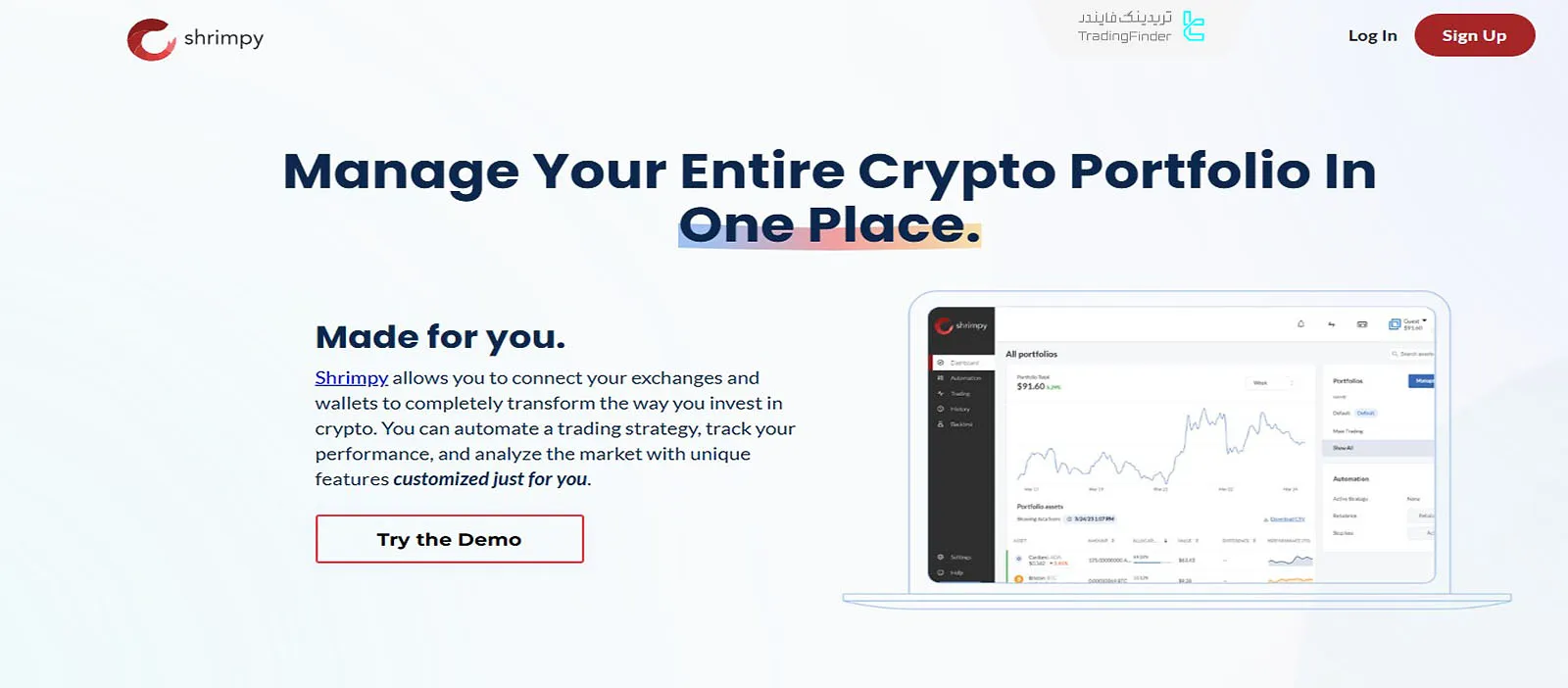 نرم‌افزار کپی تریدینگ شریمپی (Shrimpy)