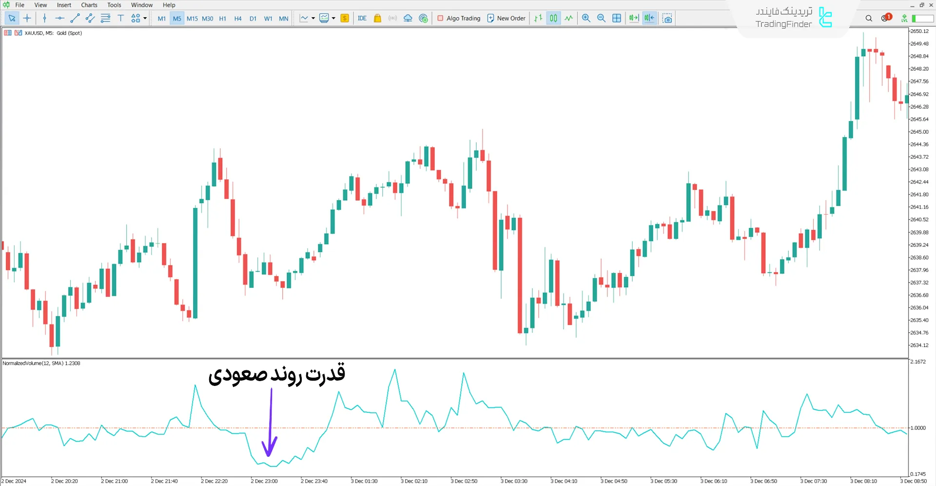 دانلود اندیکاتور انواع مختلف حجم نرمال در متاتریدر 5 - رایگان 1