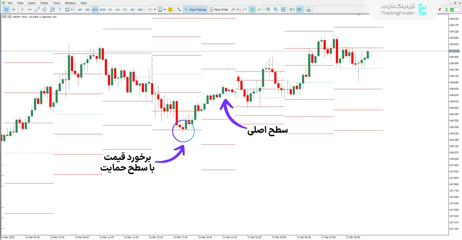 دانلود اندیکاتور سطوح شاخص جریان پول (MFI Levels) در متاتریدر 5 - رایگان 1