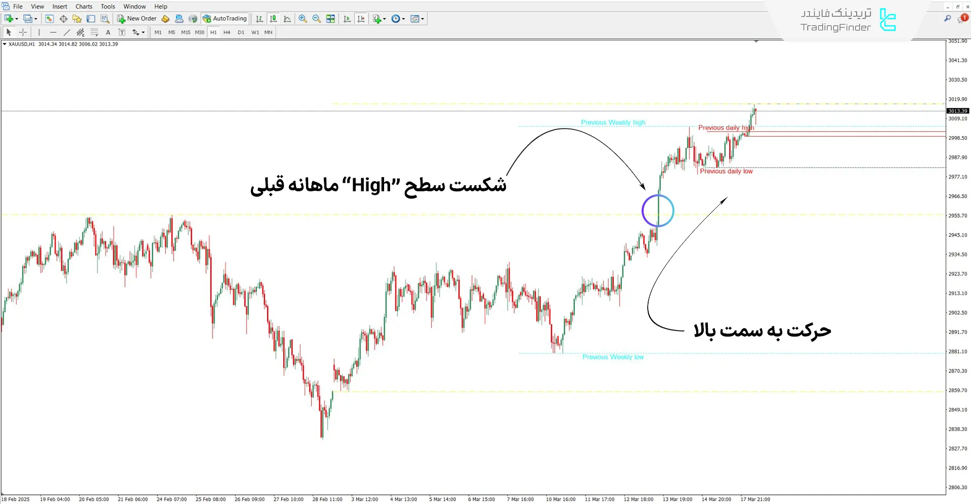 دانلود اندیکاتور بالا و پایین مولتی تایم فریم (MFT High Low) برای متاتریدر 4 1