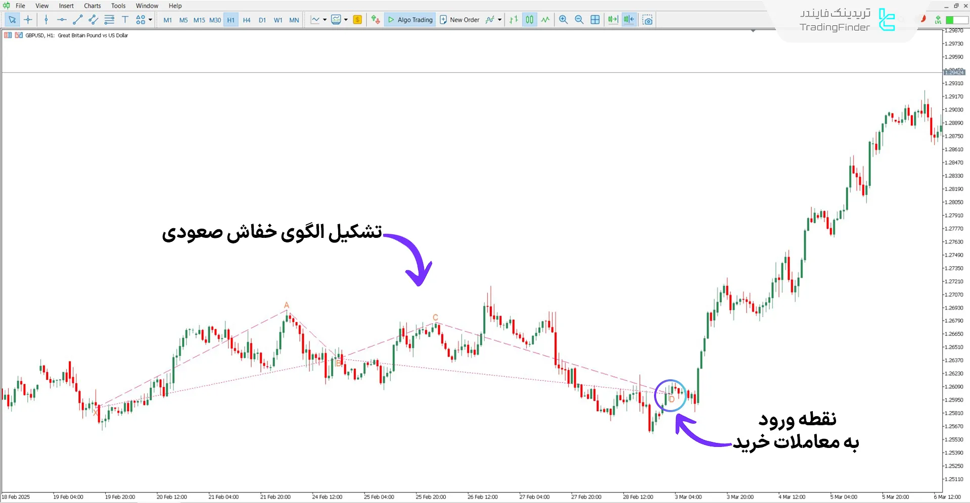 دانلود اندیکاتور الگوی هارمونیک خفاش کلاسیک برای متاتریدر 5 - رایگان 1