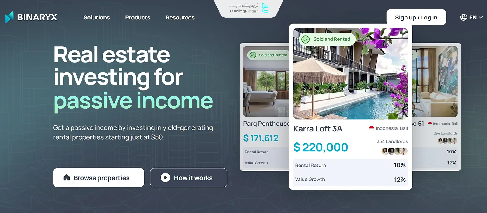 پلتفرم باینری ایکس در توکنیزاسیون املاک