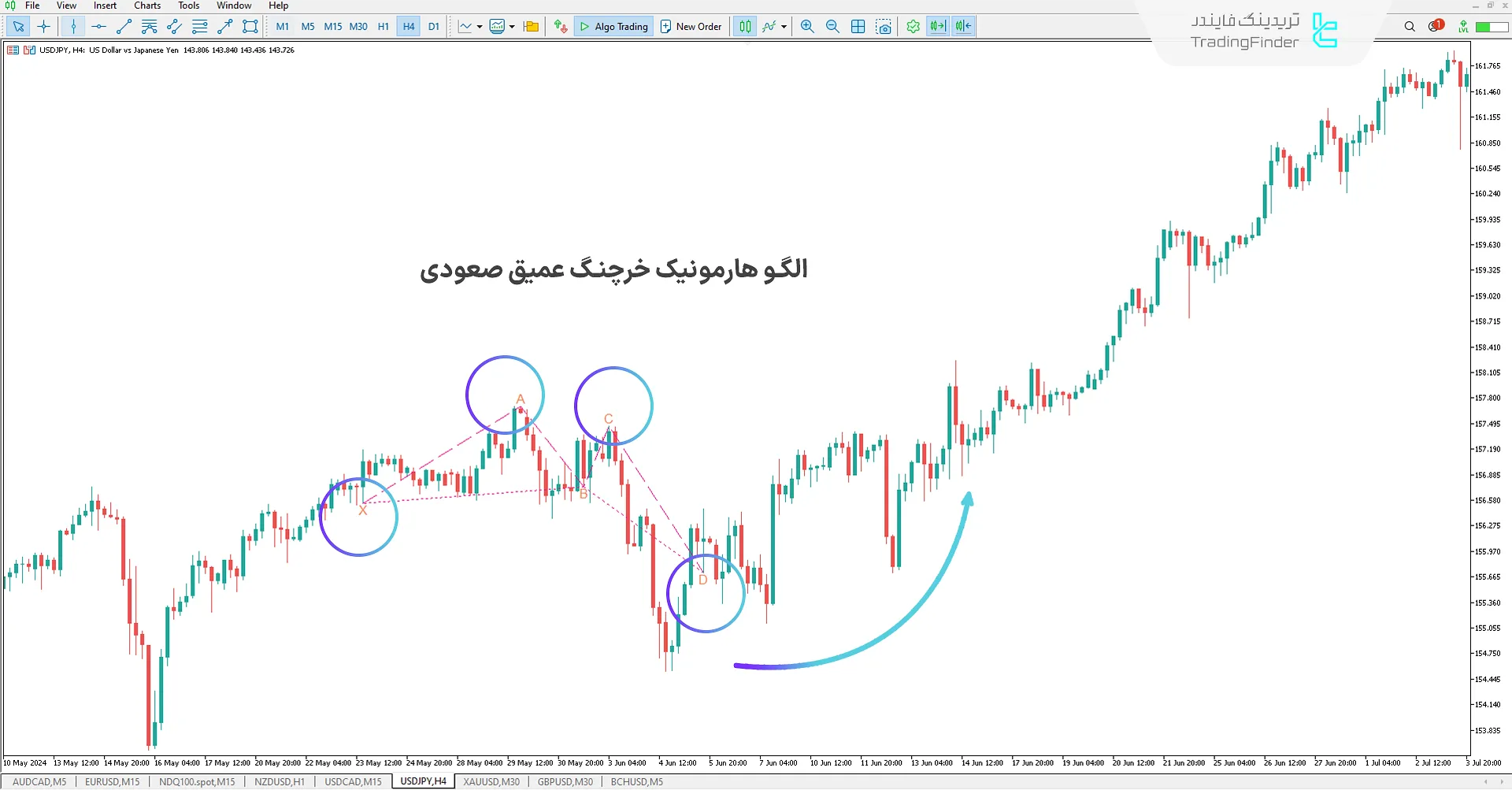 اندیکاتور هارمونیک خرچنگ عمیق (Deep Crab Harmonic Pattern) در متاتریدر 5 - دانلود  رایگان 1