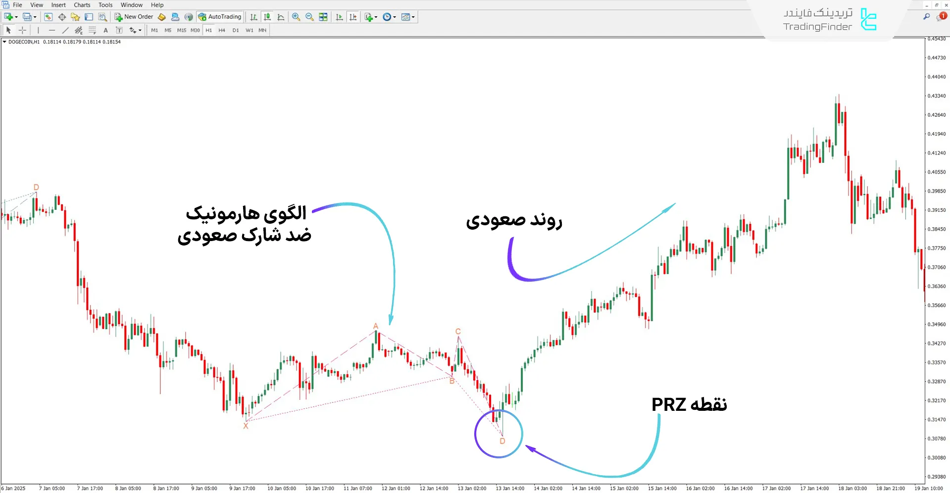 دانلود اندیکاتور الگوی هارمونیک ضد شارک در متاتریدر 4 - رایگان 1