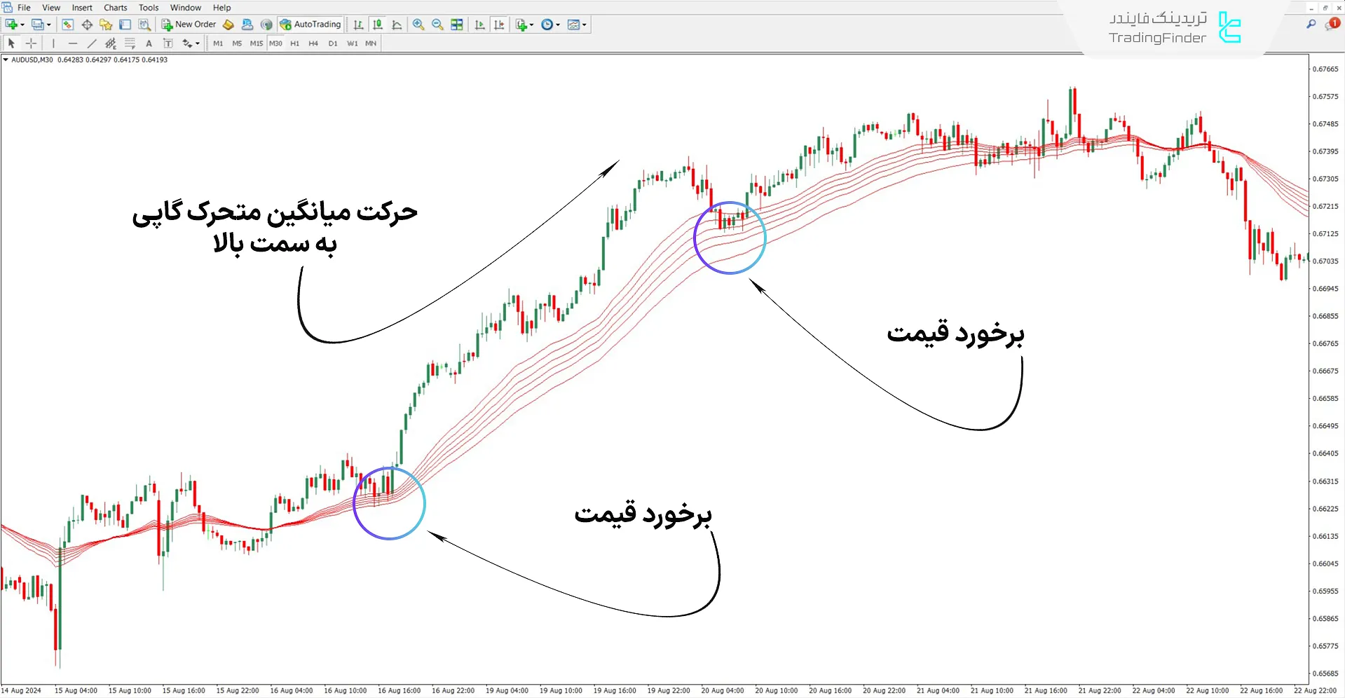 دانلود اندیکاتور میانگین متحرک چندگانه گاپی (GMMA) متاتریدر 4 1