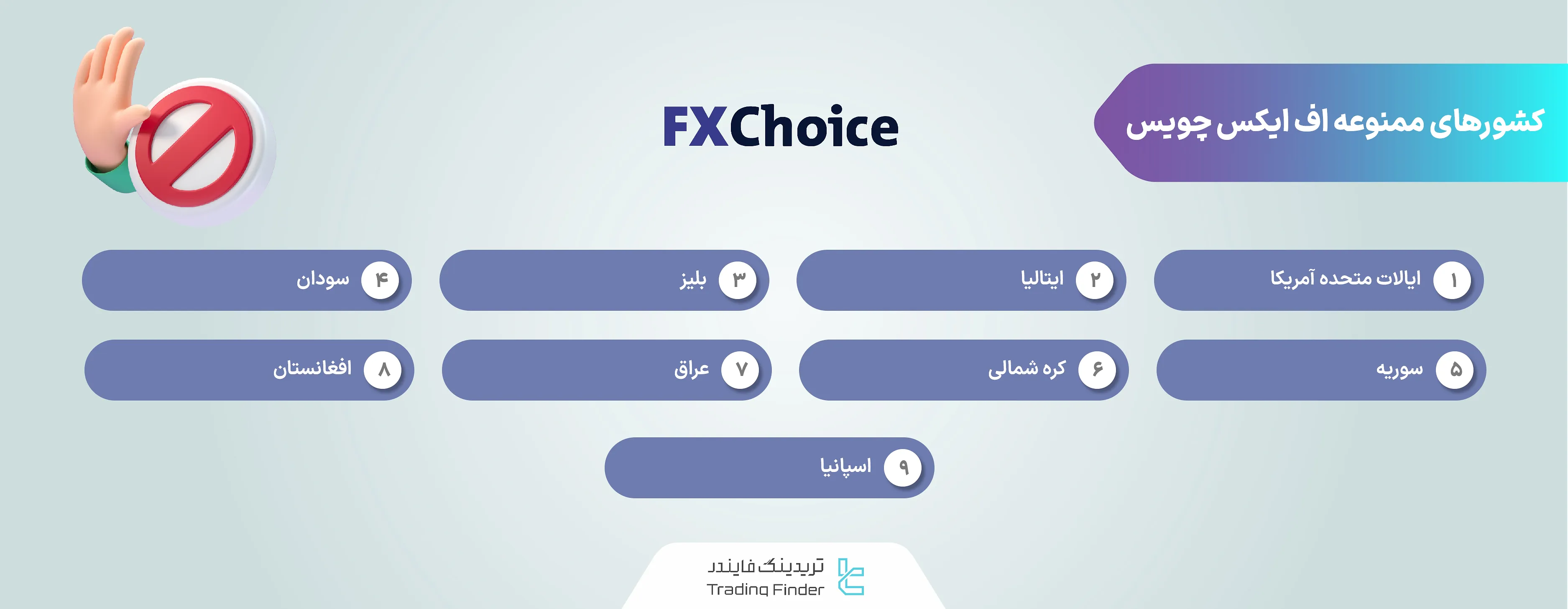 کشورهای ممنوعه اف ایکس چویس