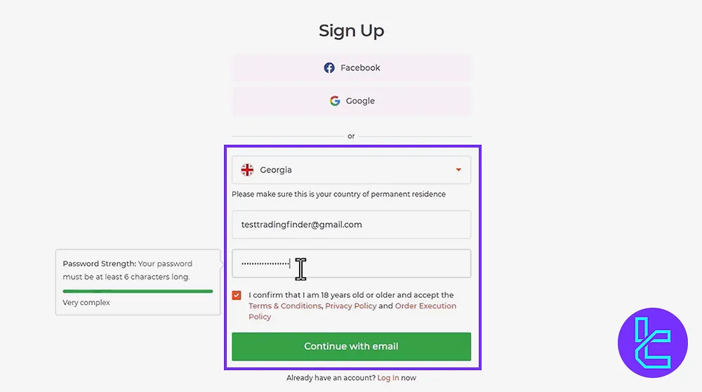 فرم ثبتنام آی کیو آپشن