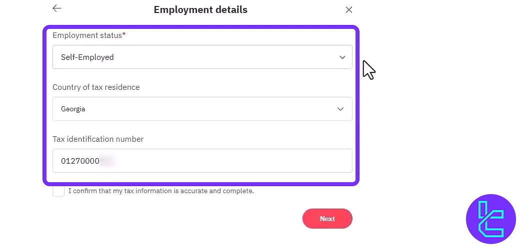 ارائه اطلاعات اشتغال