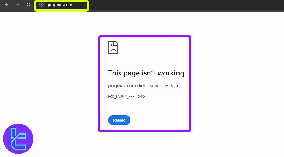 عدم فعالیت پراپ باز