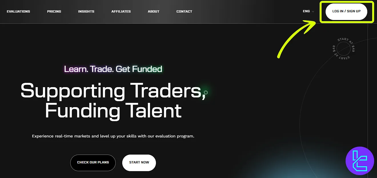 ثبت نام در IC Funded