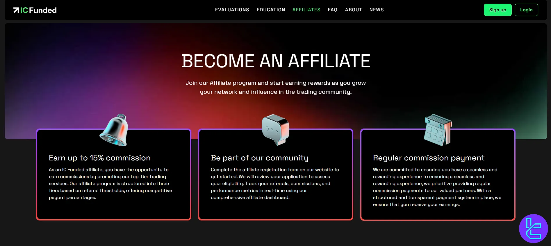 سرویس ریفرال پراپ فرم آی سی فاندد