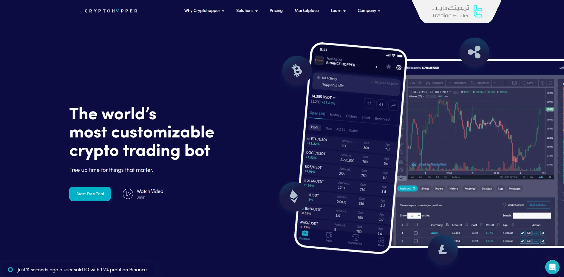 ربات آربیتراژ Cryptohopper