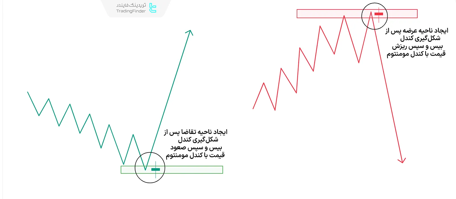 عرضه و تقاضا در پرایس اکشن RTM