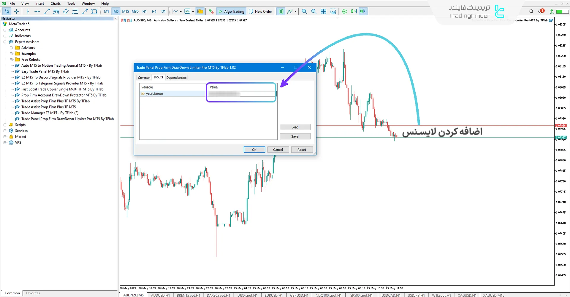 فعالسازی اکسپرت مدیریت ترید فارکس