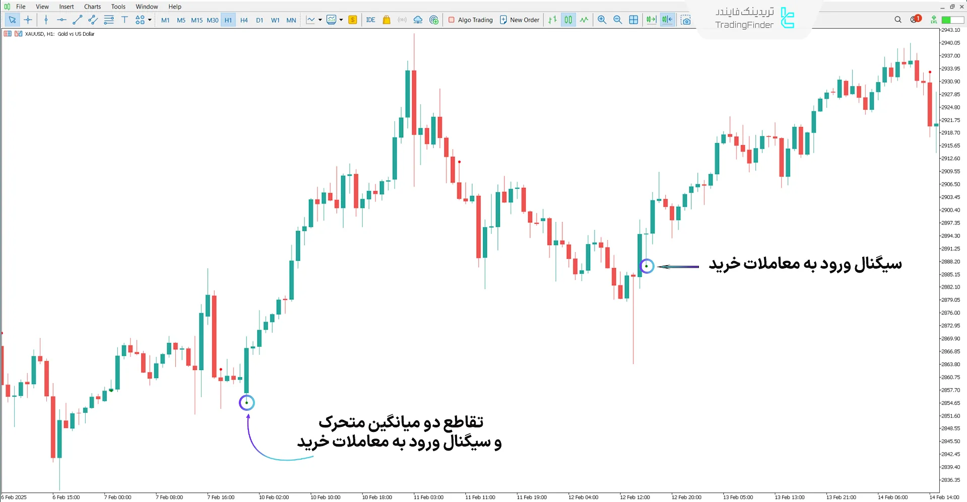 دانلود اندیکاتور متقاطع (Cross) متاتریدر 5 – رایگان - [تریدینگ فایندر] 1