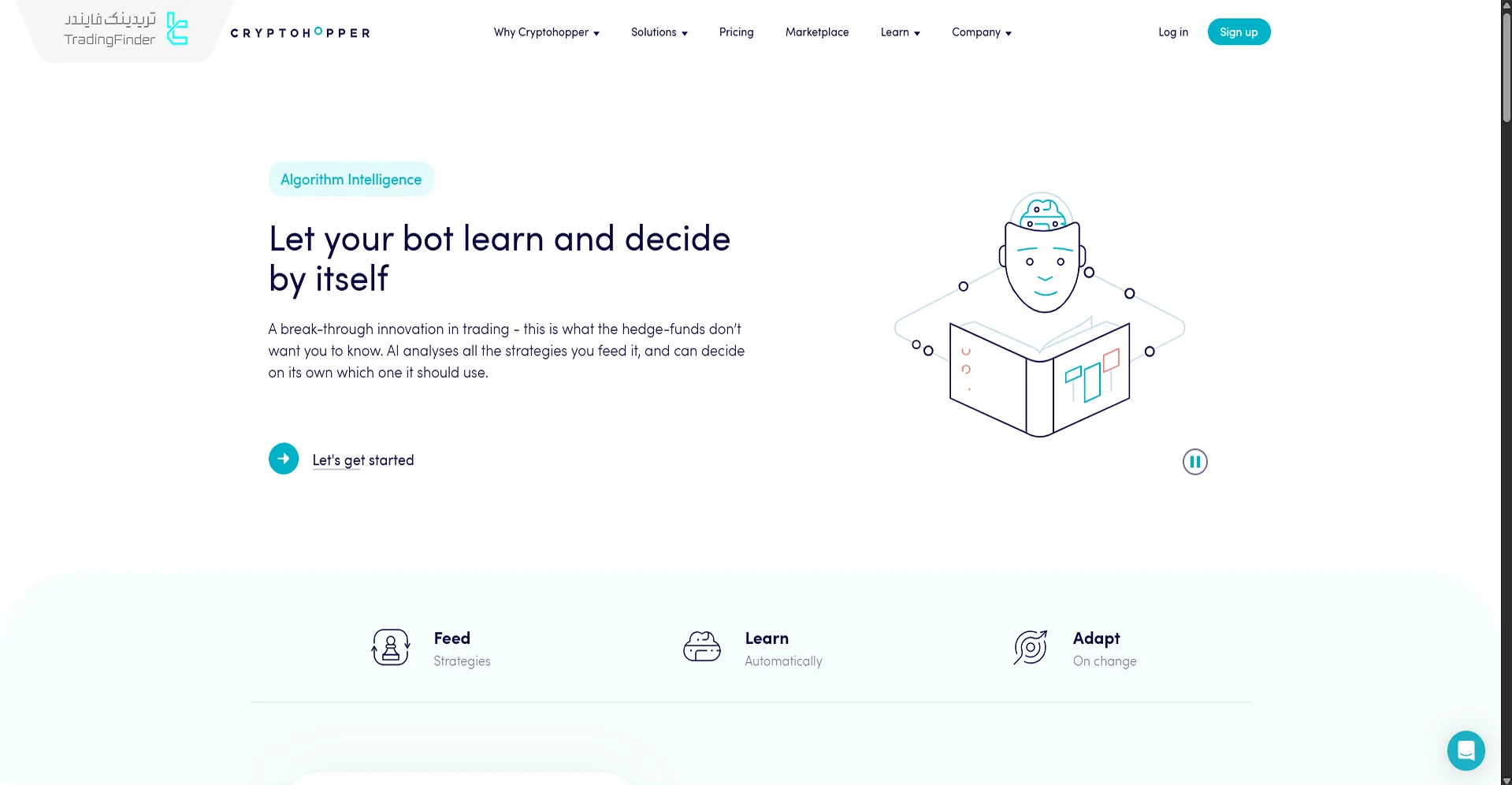 سایت پلتفرم ترید با هوش مصنوعی کریپتو هوپر