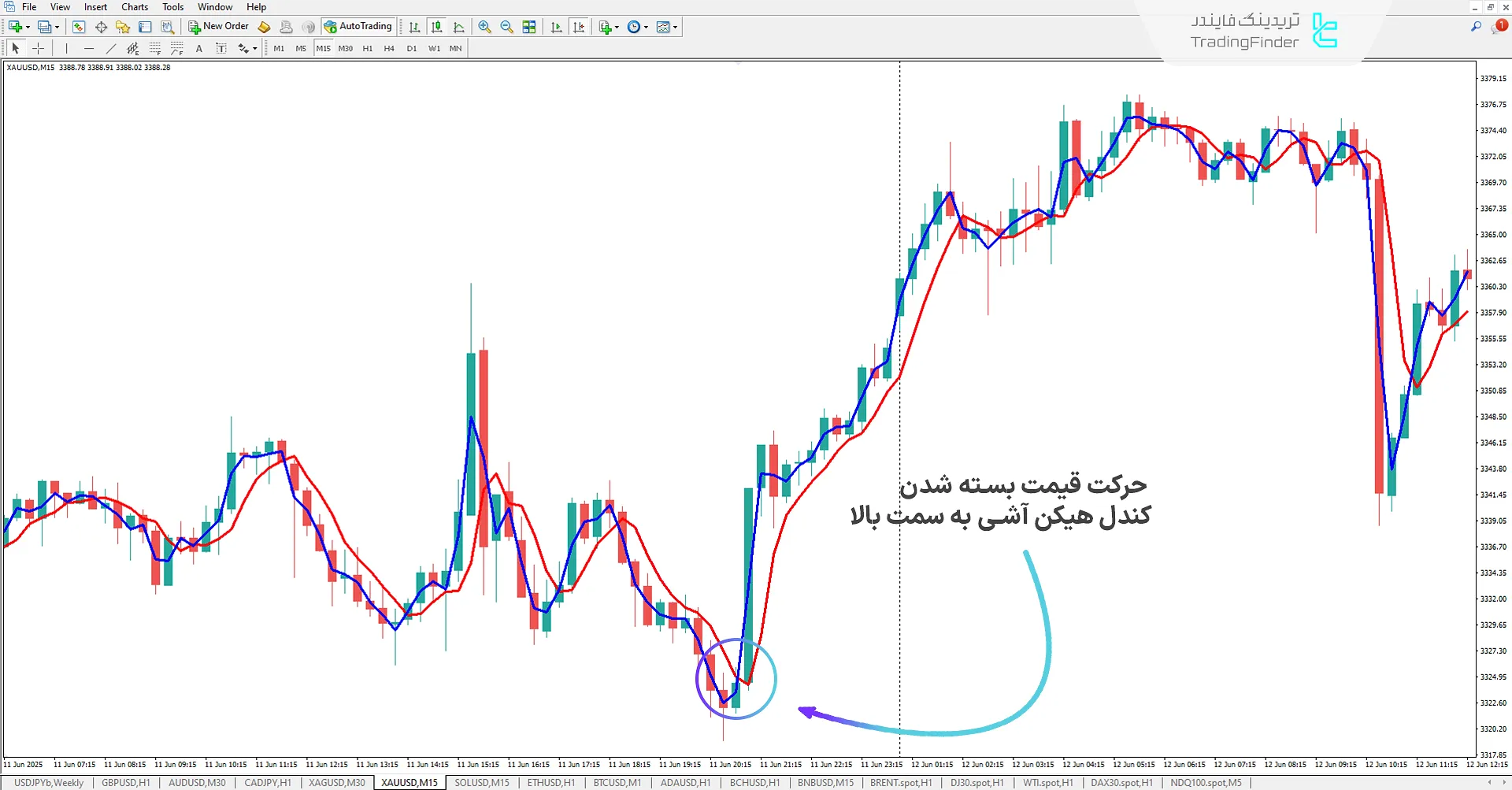 دانلود اندیکاتور هیکن آشی واقعی (Heiken Ashi Real) در متاتریدر 4 1