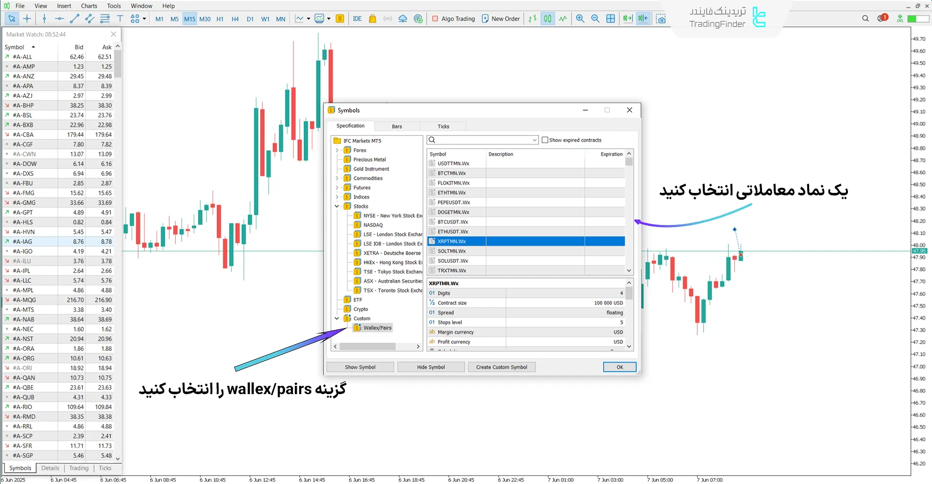 دانلود رایگان اندیکاتور اتصال والکس به متاتریدر 5 – [تریدینگ فایندر] 2