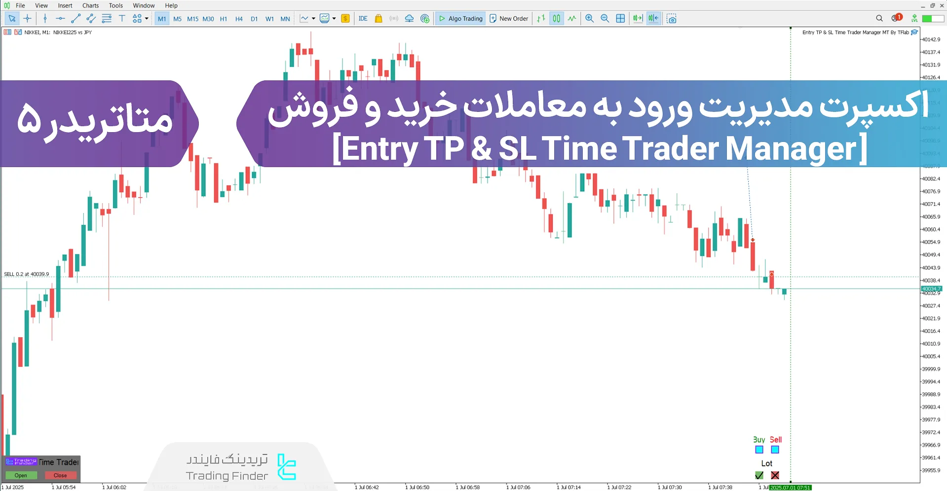 دانلود اکسپرت مدیریت ورود به معاملات خرید و فروش در متاتریدر 5 – [تریدینگ فایندر]