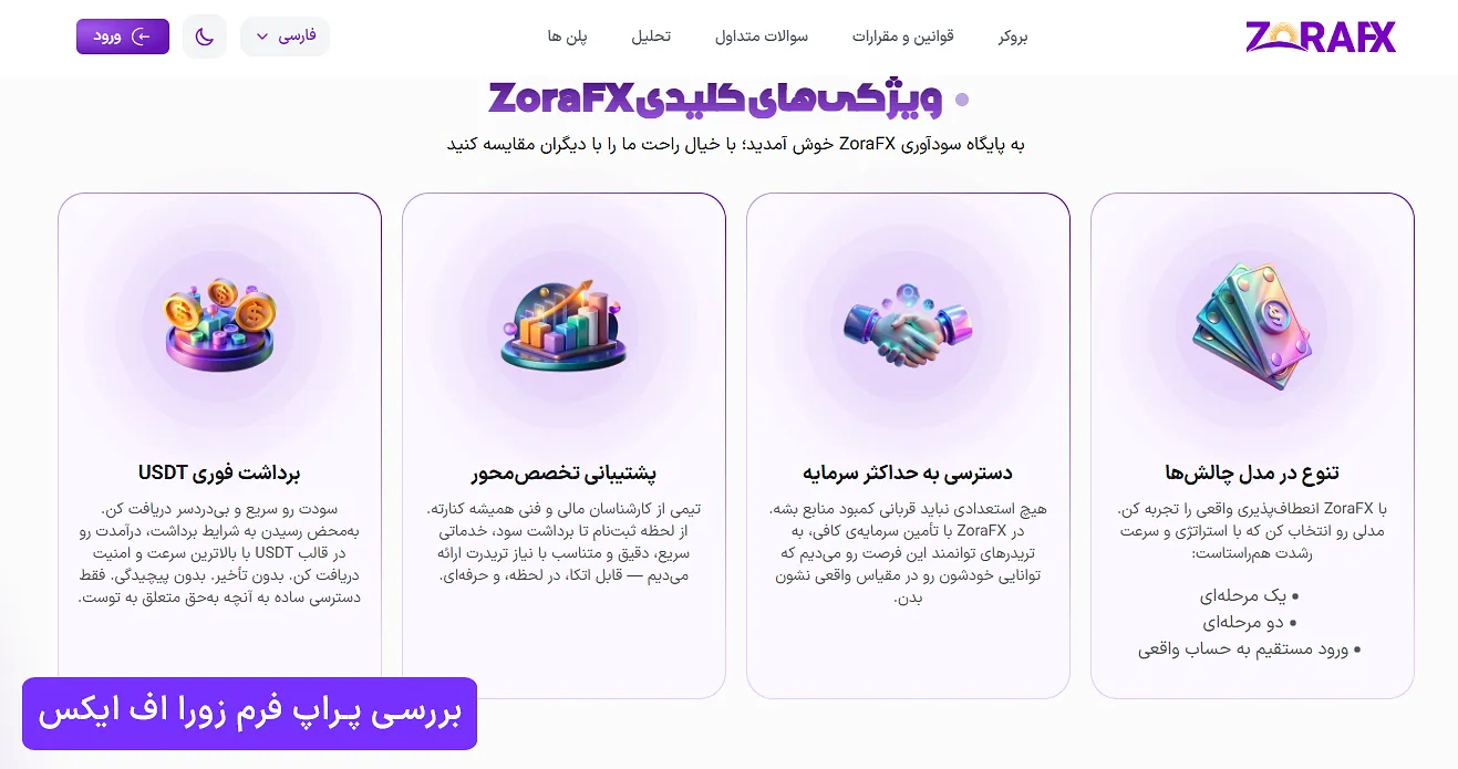 بررسی پراپ زورا اف ایکس