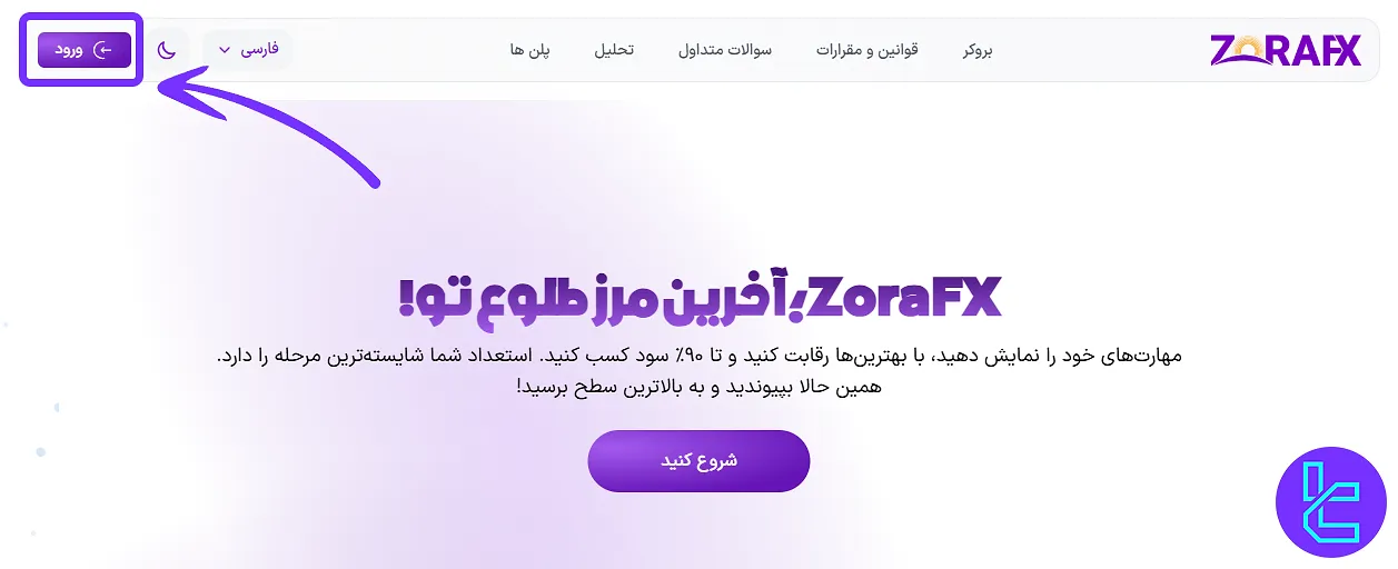 ثبت نام در پراپ زورا اف ایکس