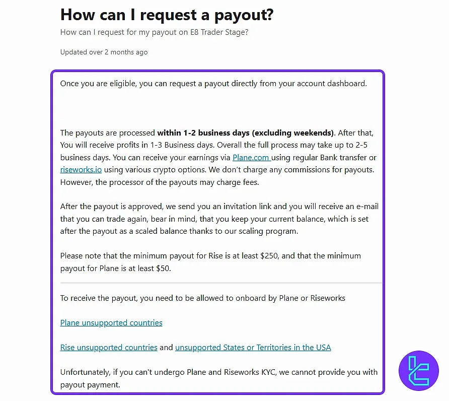 قانون پرداخت سود در ای ایت مارکتس