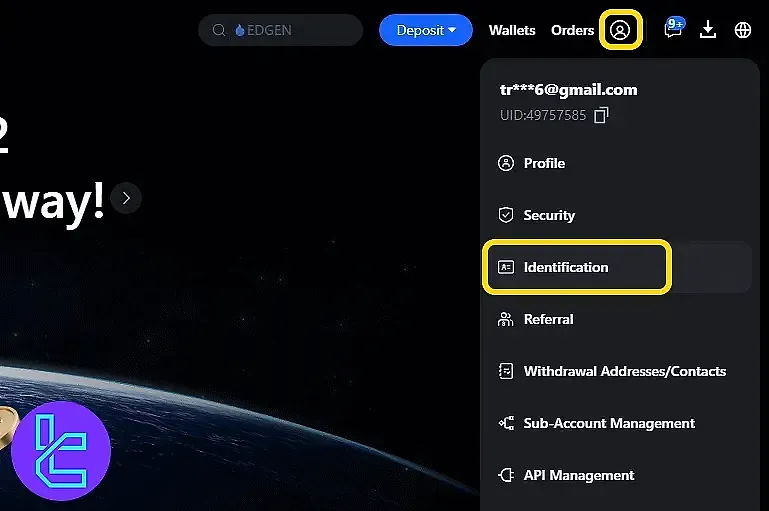 منوی احراز هویت مکسی