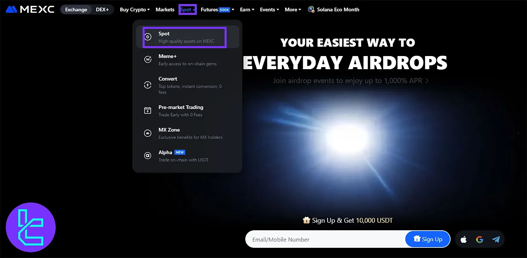 دسترسی به پلتفرم اسپات مکسی
