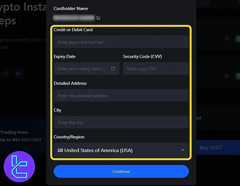 فرم واریز با کارت اعتباری در مکسی