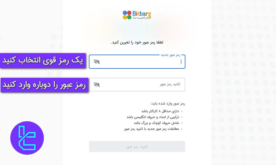 رمز عبور بیت برگ
