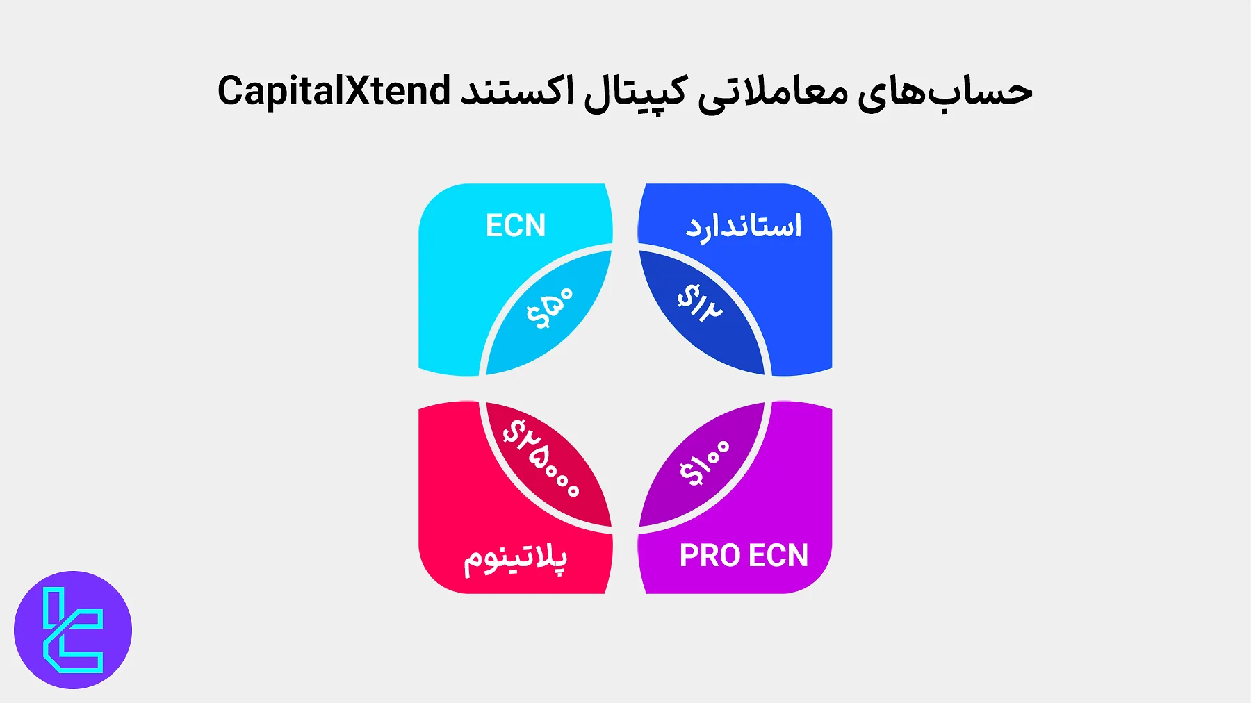 انواع حساب‌های معاملاتی کپیتال اکستند