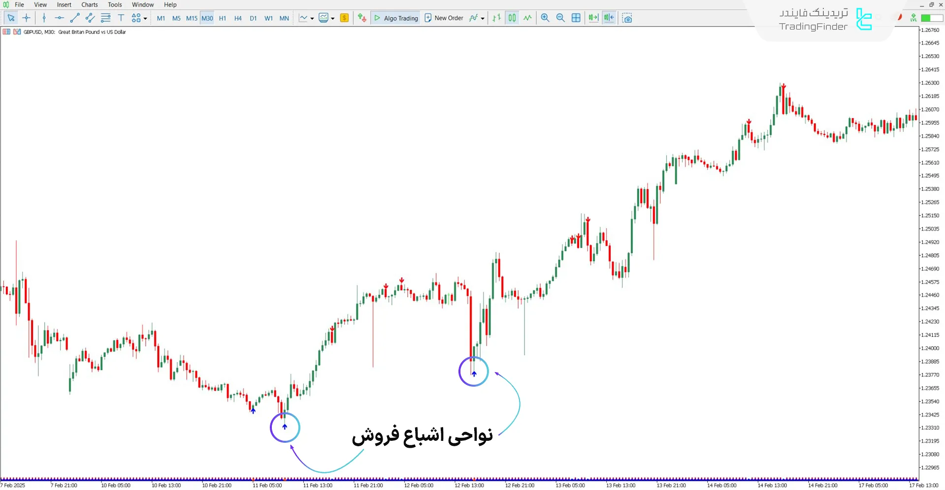 دانلود اندیکاتور RSI و نواحی اشباع خرید و فروش برای متاتریدر 5 - رایگان 1