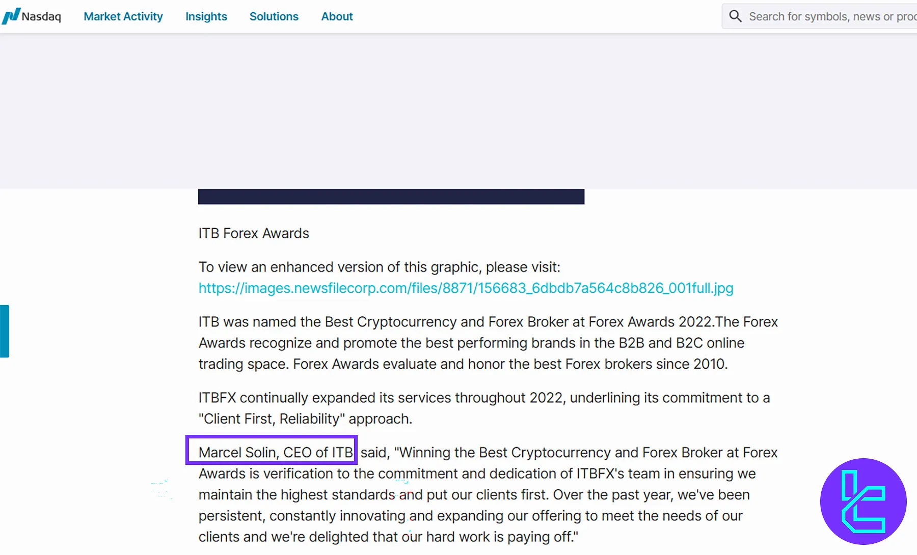 مدیرعامل بروکر آی تی بی