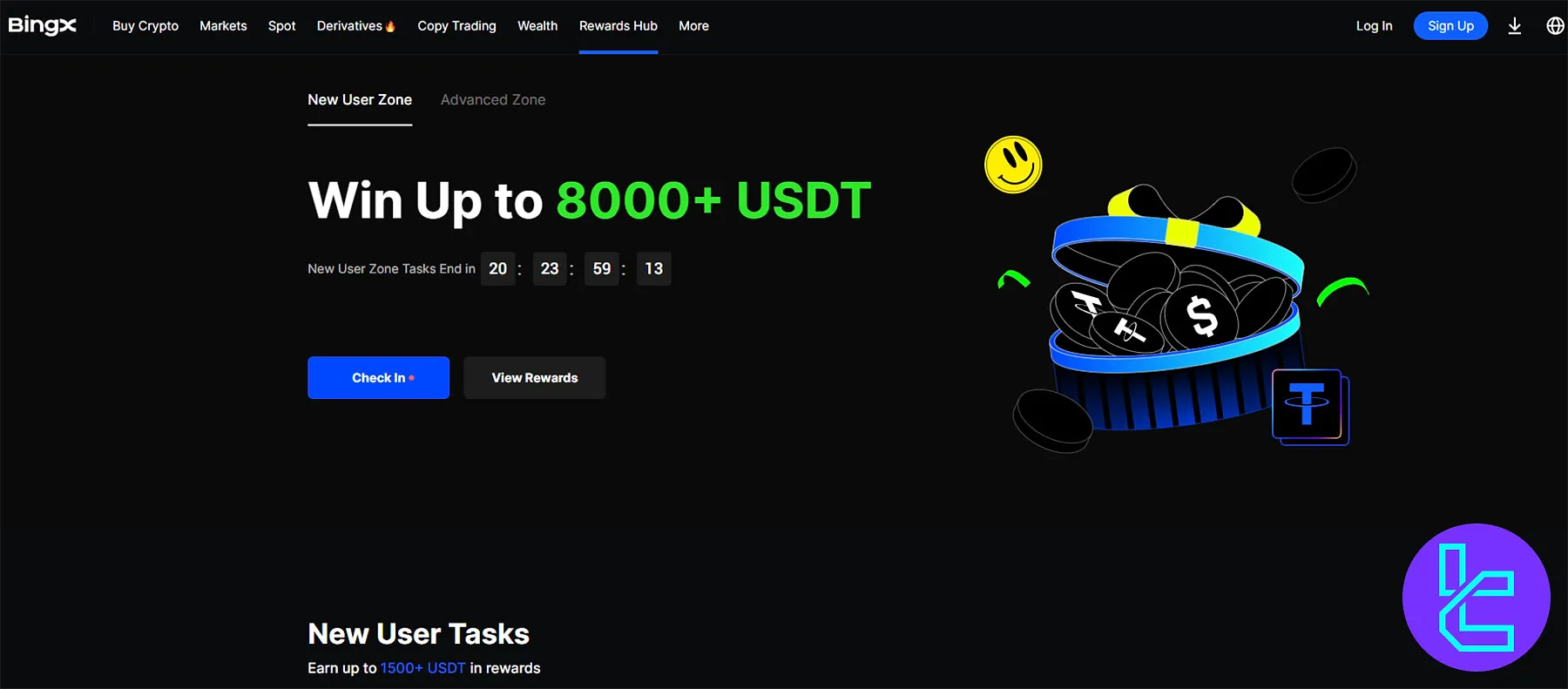 مرکز جوایز صرافی بینگ ایکس