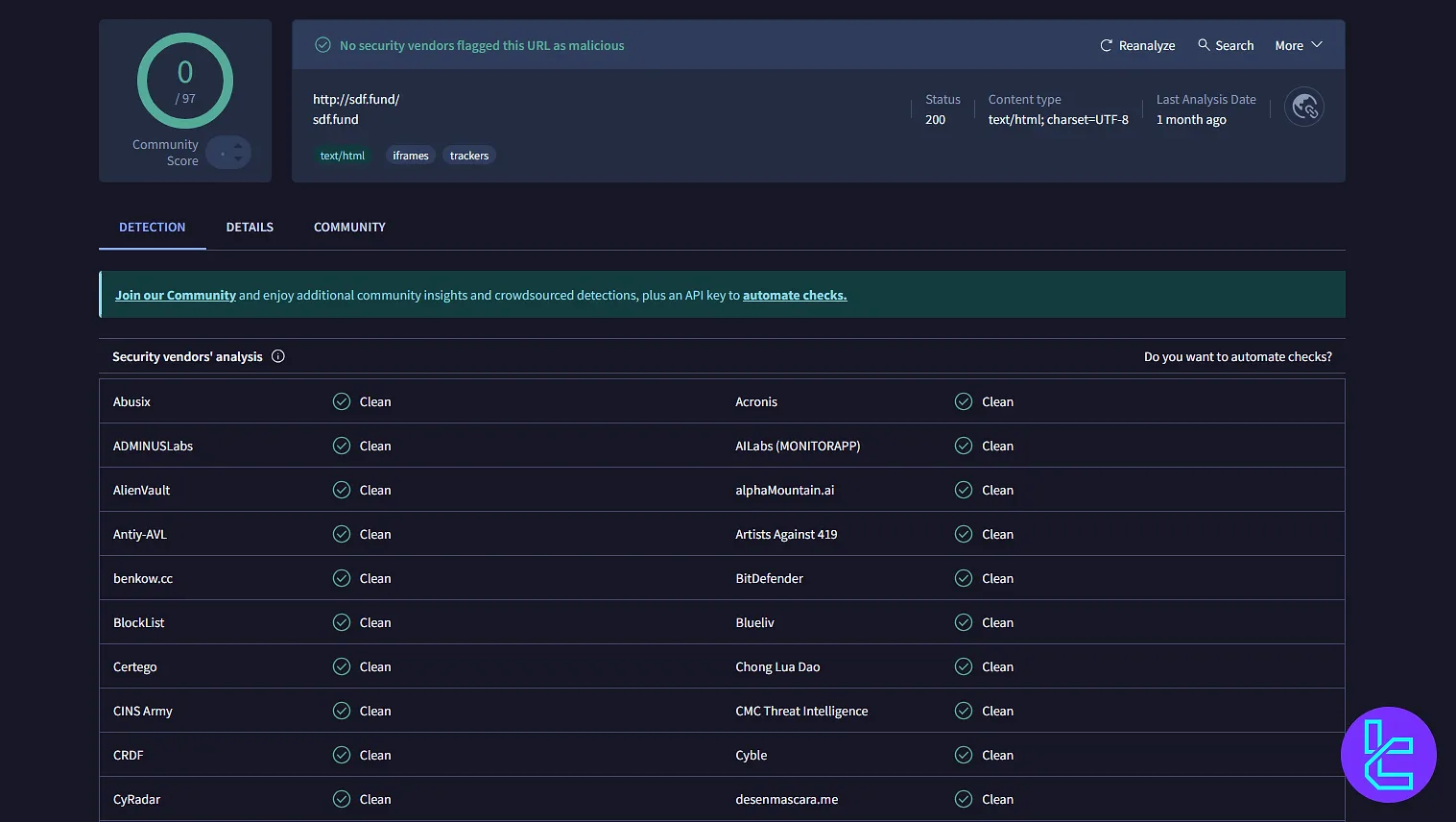 سرمایه دیجیتال فاندینگ در VirusTotal