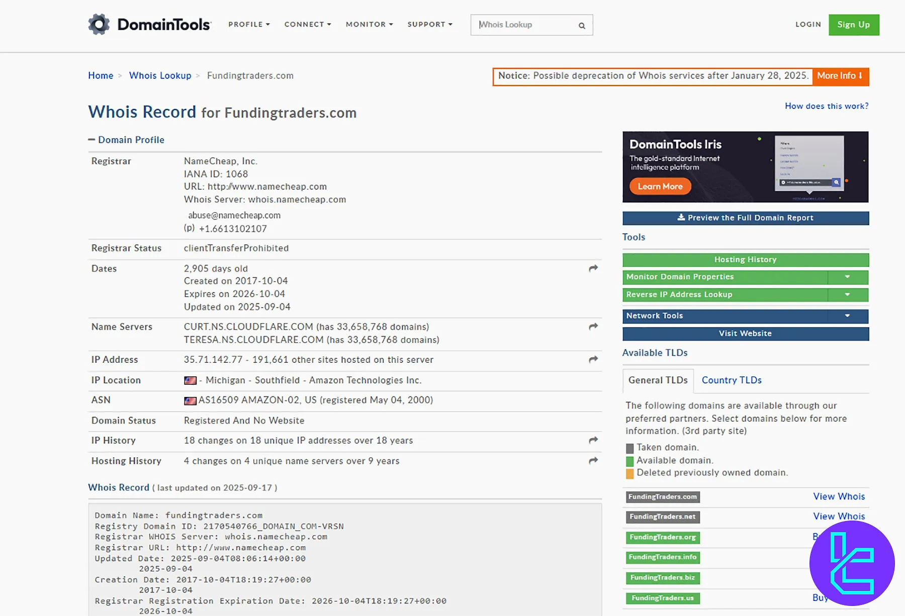 اعتبار دامنه پراپ فرم FundingTraders