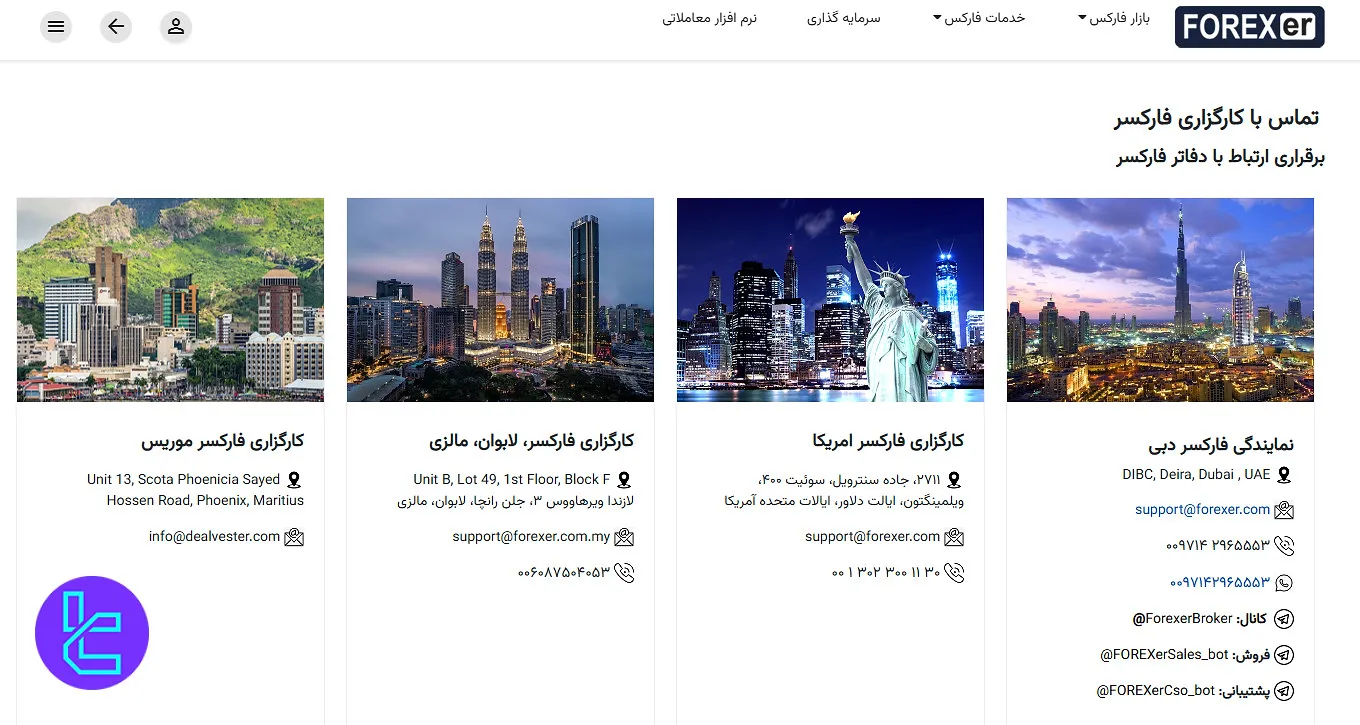 پشتیبانی فارکسر