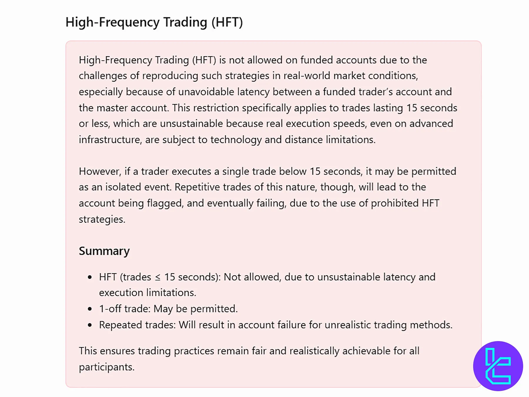 استراتژی‌های ممنوعه در پراپ فرم FundingTraders