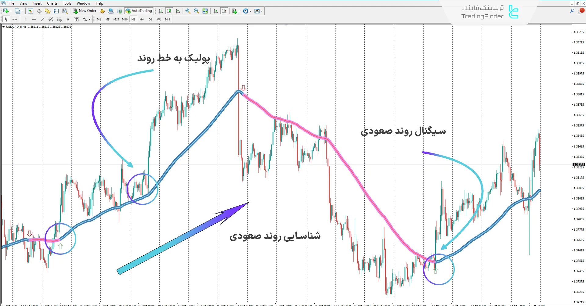 دانلود اندیکاتور تمرکز بر روند (Trend Focus) در متاتریدر 4 – تریدینگ فایندر 1