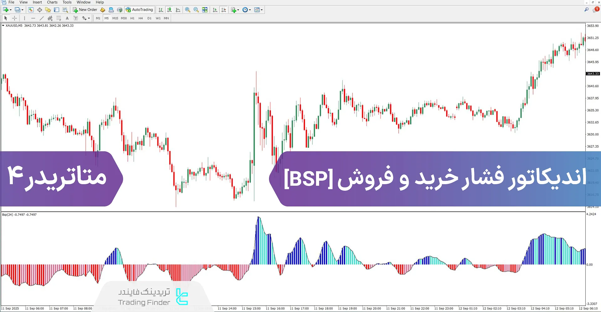 دانلود اندیکاتور فشار خرید و فروش (BSP) برای متاتریدر 4 – رایگان 