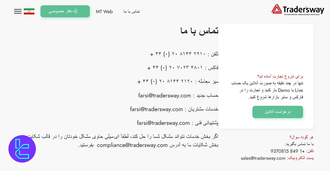 پشتیبانی تریدرز وی