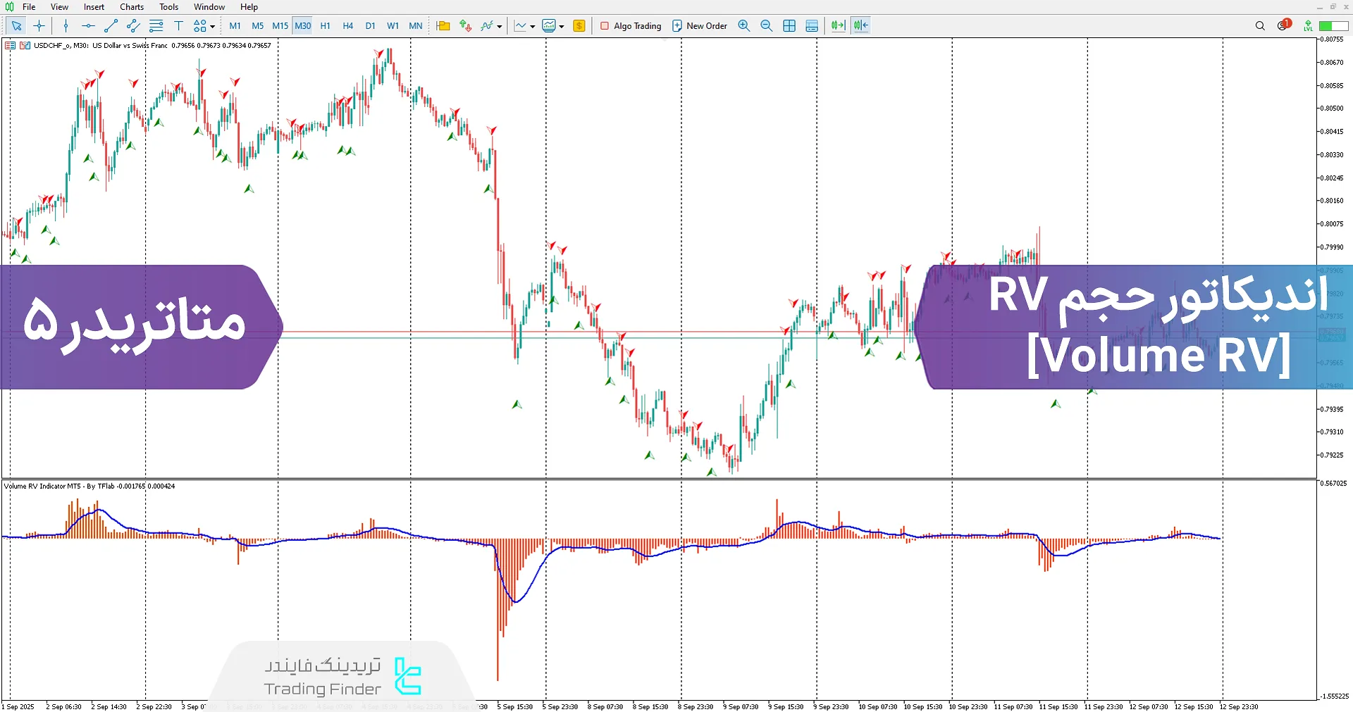 دانلود اندیکاتور حجم RV (Volume RV) برای متاتریدر 5 – تریدینگ فایندر