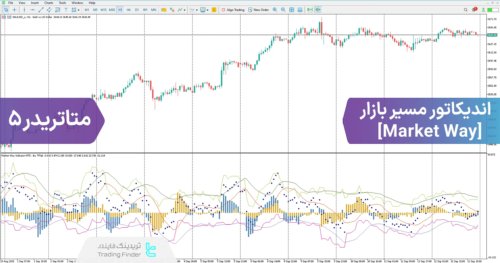 دانلود اندیکاتور مسیر بازار (Market Way) برای متاتریدر 5 – [تریدینگ فایندر]